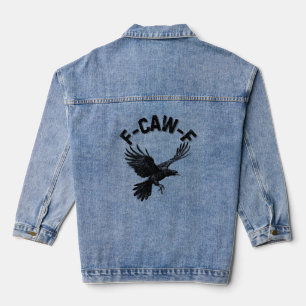 Zwarte kraai denim jacket