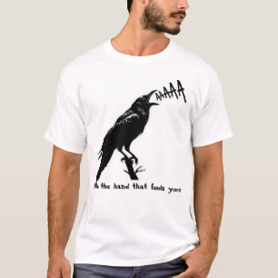 Zwarte kraai illustratie - Gotische stijl Art Desi T-shirt