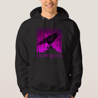 Zwarte Kraai Koningin Vogelspotten Idee Raaf Kraai Hoodie