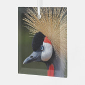 Zwarte kraan glas ornament (Voorkant links)