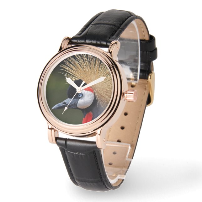 Zwarte kraan horloge (Hoek)