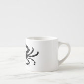 Zwarte krab espresso kop (Rechts)