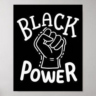 Zwarte Kracht Burgerrechten Afro-Amerikaanse Trots Poster