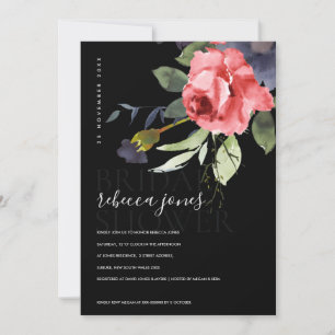 ZWARTE KRAFT RED ROSES BUNCH FLORAL VRIJGEZELLENFE AANKONDIGING