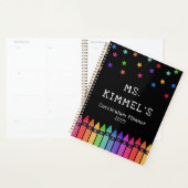 Zwarte Krayons en leerplan leerplank Planner (Display)