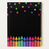 Zwarte Krayons en leerplan leerplank Planner (Achterkant)