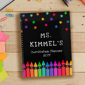 Zwarte Krayons en leerplan leerplank Planner