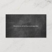 Zwarte-krijtbordleraar Visitekaartje (Achterkant)