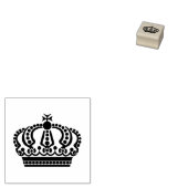 Zwarte kroon. 	rubberstempel (Gestempeld)