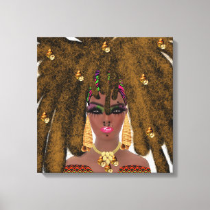 Zwarte kunst op Canvas Afdruk