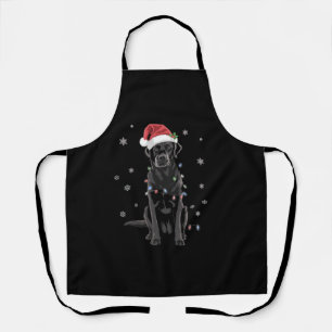 Zwarte Lab Labrador Kerstboom Licht Pyjama Hond Schort
