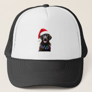 Zwarte Lab Labrador Kerstboom Licht Pyjama Hond Trucker Pet