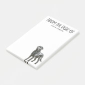 Zwarte Lab Liefhebber Post-it® Notes (Schuin)