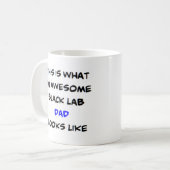 zwarte lab vader, geweldig koffiemok (Voorkant links)