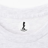 Zwarte labels van Mermaid Party (Aangebracht)
