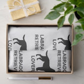 zwarte labliefhebber tissuepapier (Geschenk)