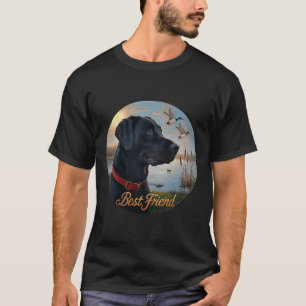 Zwarte Labrador beste vriend. jacht op watervogele T-shirt