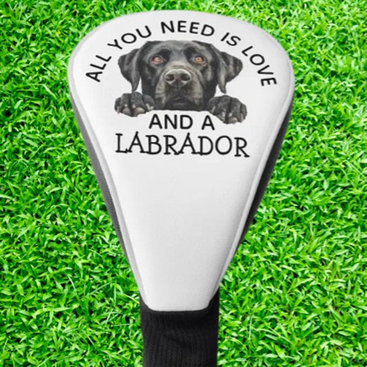 Zwarte Labrador Golfheadcover
