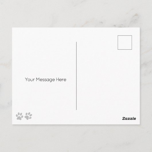 Zwarte labrador hond gepersonaliseerd gelukkig ver briefkaart (Achterkant)