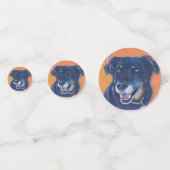 Zwarte Labrador hond verjaardag Confetti (Voorkanten)