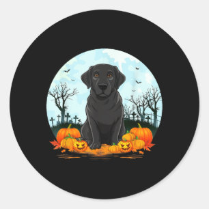 Zwarte Labrador-hondenliefhebbers jongens meisjes Ronde Sticker