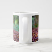 Zwarte labrador in valleien extra grote beker (Achterkant)