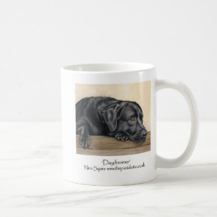 Zwarte labrador koffiemok