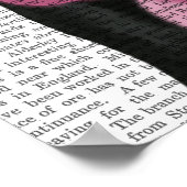 Zwarte labrador met oorsnufjes poster (Hoek)