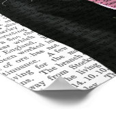 Zwarte labrador met rood Pet Poster (Hoek)