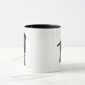 Zwarte labrador mok (Midden)