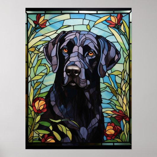 Zwarte Labrador Poster (Voorkant)