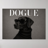 Zwarte Labrador Retriever Chique Mode Honden Kunst