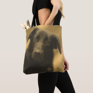 Zwarte Labrador Retriever Dog Art Draagtas