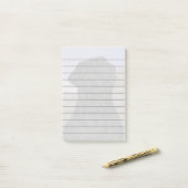 Zwarte Labrador Retriever Dog Print Post-it® Notes (Op bureau)