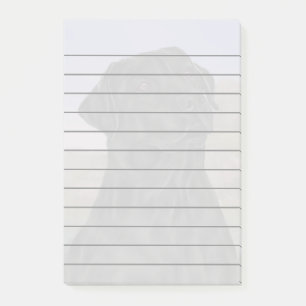 Zwarte Labrador Retriever Dog Print Post-it® Notes