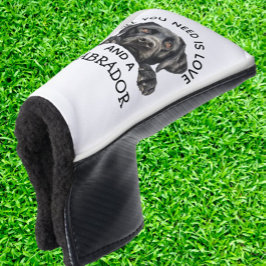Zwarte Labrador Retriever Golfheadcover