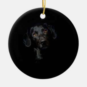  zwarte labrador Retriever Keramisch Ornament