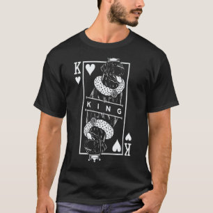 Zwarte Labrador Retriever Koning Van Hart Grappige T-shirt