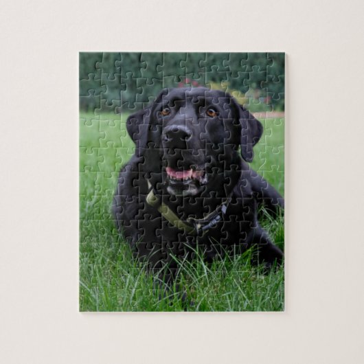 zwarte labrador Retriever Legpuzzel (Verticaal)