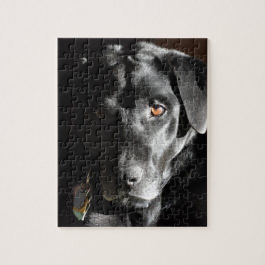  zwarte labrador Retriever Legpuzzel (Verticaal)