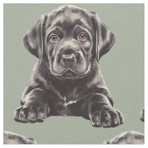 Zwarte Labrador Retriever Stof