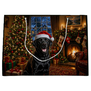 Zwarte Labrador Retriever Vakantie Groot Cadeauzakje