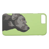 Zwarte labrador-telefoontas (kies uw eigen kleur) Case-Mate iPhone case (Achterkant (Horizontaal))