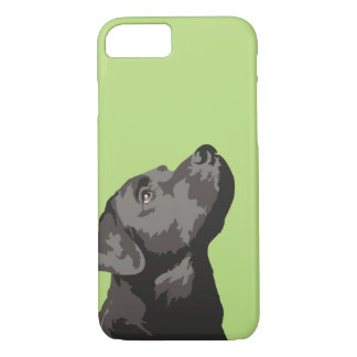 Zwarte labrador-telefoontas (kies uw eigen kleur) 	iPhone 8/7 hoesje
