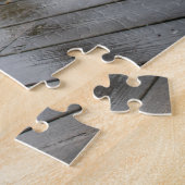 Zwarte labs op een dok legpuzzel (Zijkant)