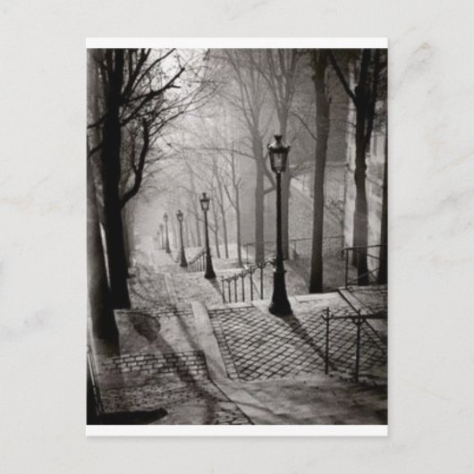 Zwarte lampen briefkaart (Voorkant)