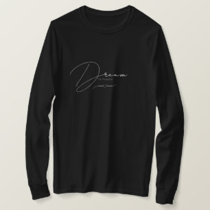 Zwarte lange mouw t-shirt