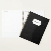 Zwarte lederen planner (Display)