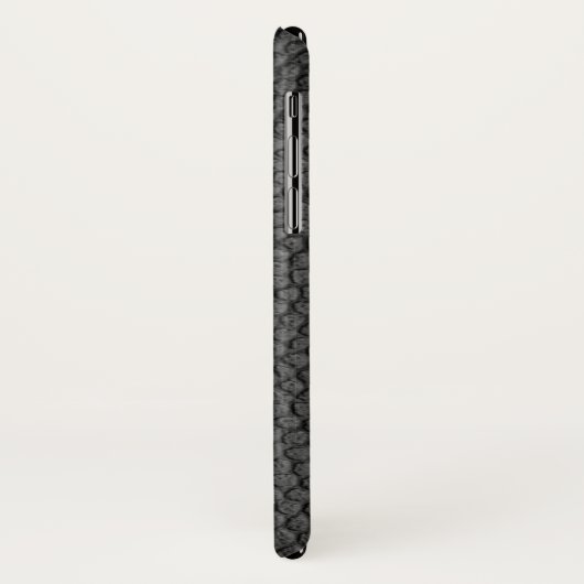 Zwarte lederen textuur Case-Mate iPhone case (Achterkant/links)