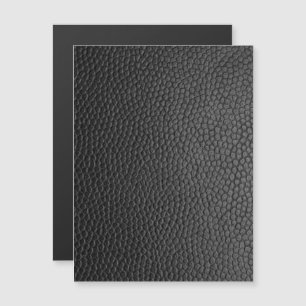 Zwarte lederen textuur magnetische uitnodiging